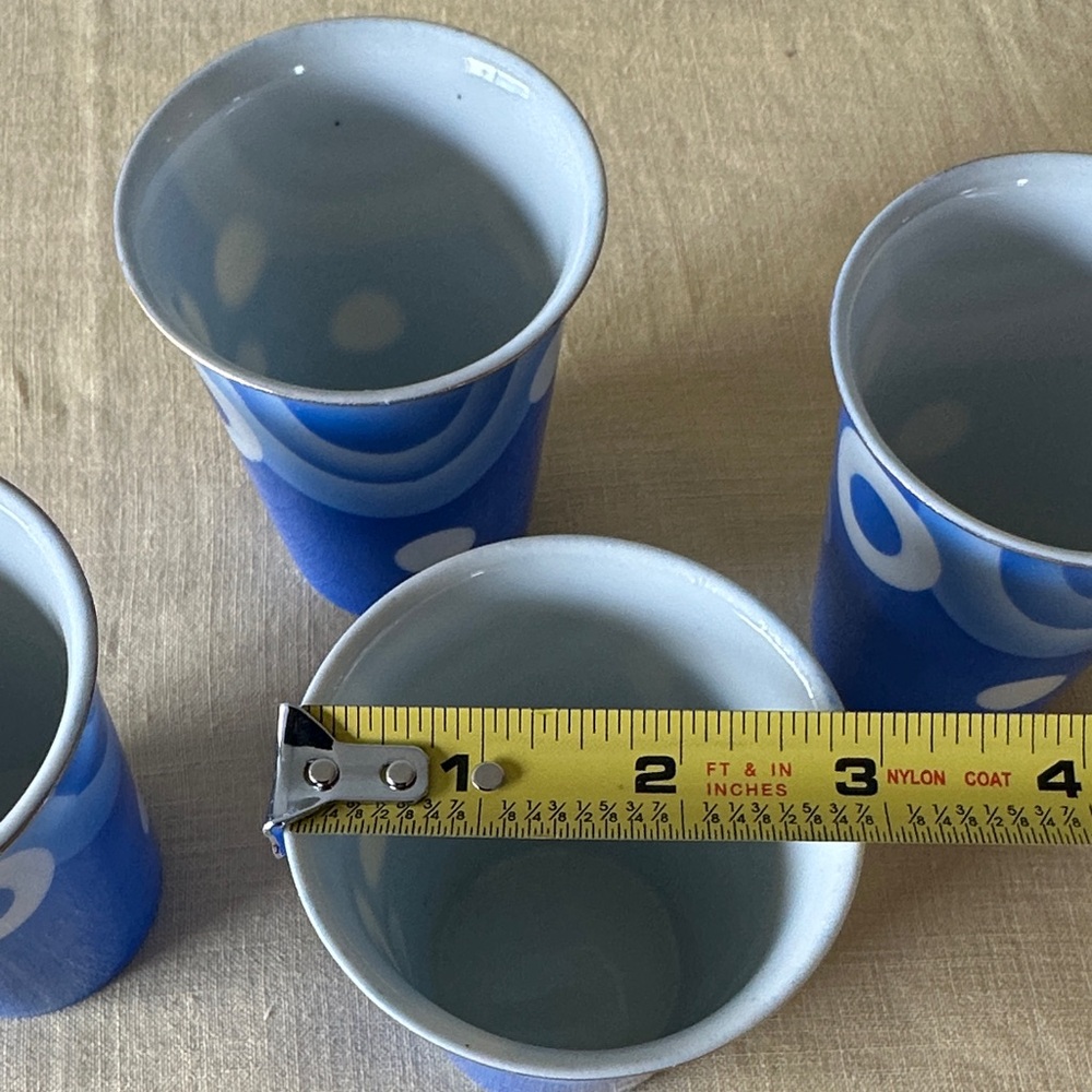 Mepoco Ware Japan Blue and White Cups - Picture 8 of 9